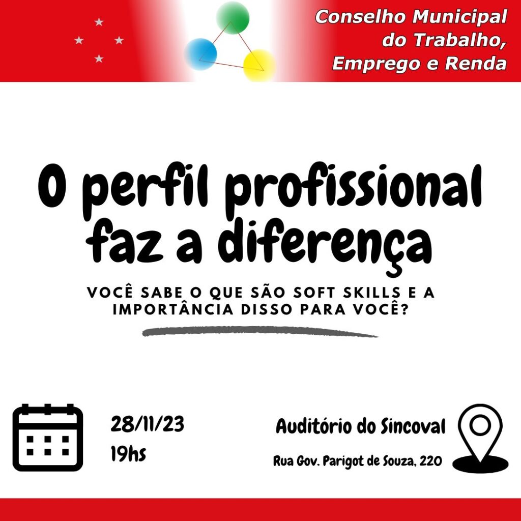 Evento do Conselho do Trabalho aborda habilidades profissionais para se destacar no mercado 1