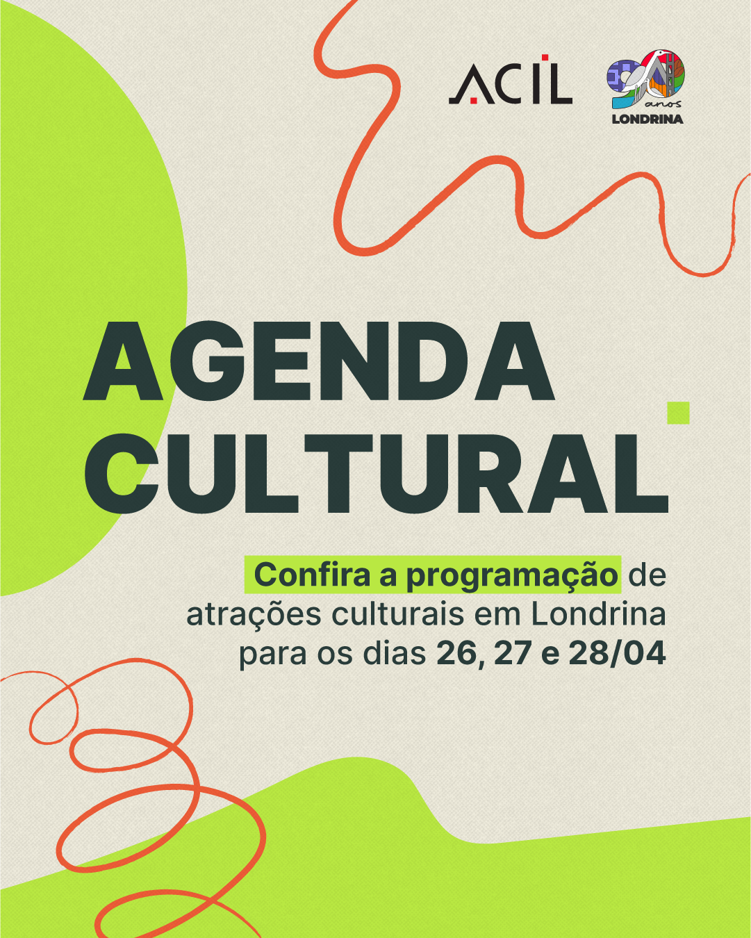 Agenda cultural: confira a programação para o fim de semana em Londrina
