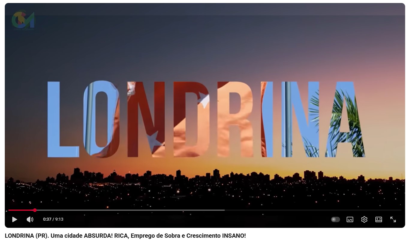 Vídeo do Coisas do Mundo exalta as qualidades de Londrina