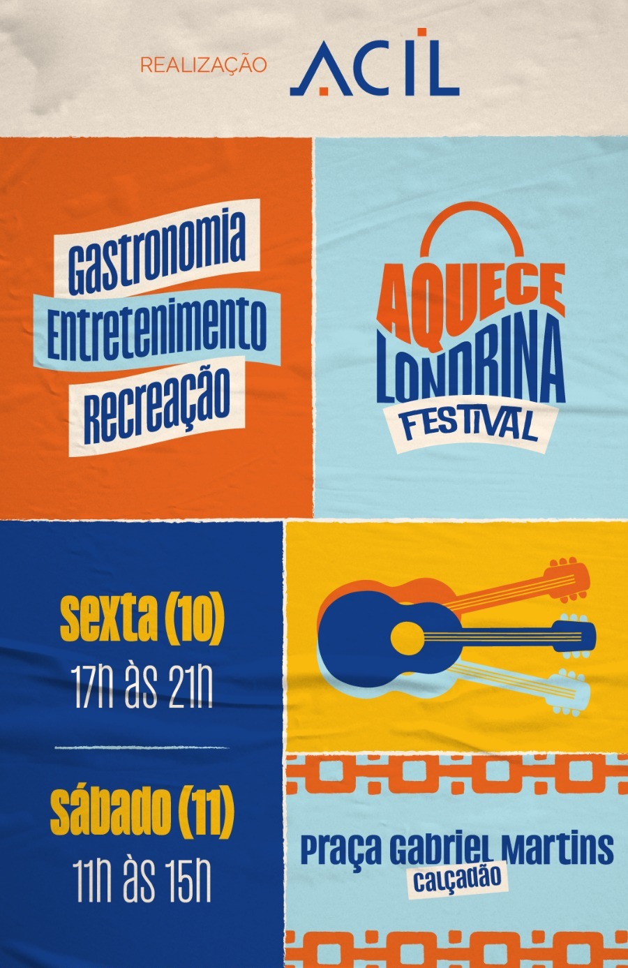 Aquece Londrina traz food trucks, vôlei, atividades infantis e música ao Calçadão nesta sexta (10) e sábado (11) 